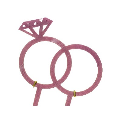 Two Rings Acrylic Pink G CT
