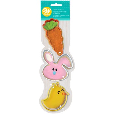 3 Piece Easter Cookie Cutter Set