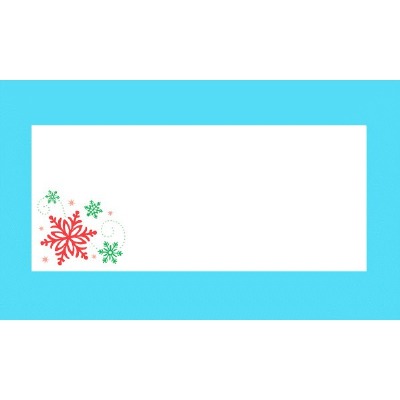 White Envelopes Snowflakes 25