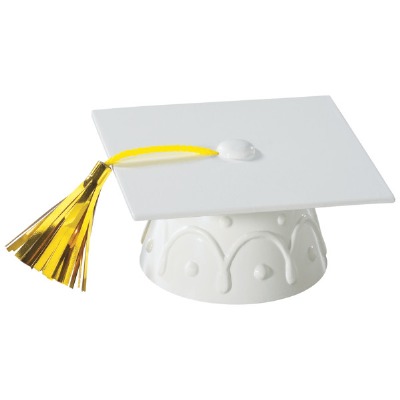 White Grad Cap With Tassel