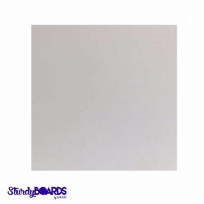 White Sturdy Board Square 12"