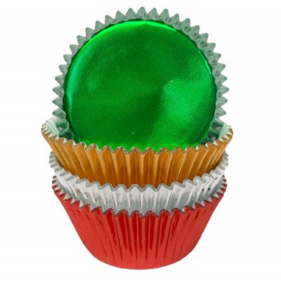 Xmas Foil Baking Cups