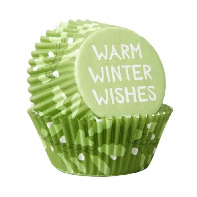 Warm Winter Wishes Baking Cups 75 CT