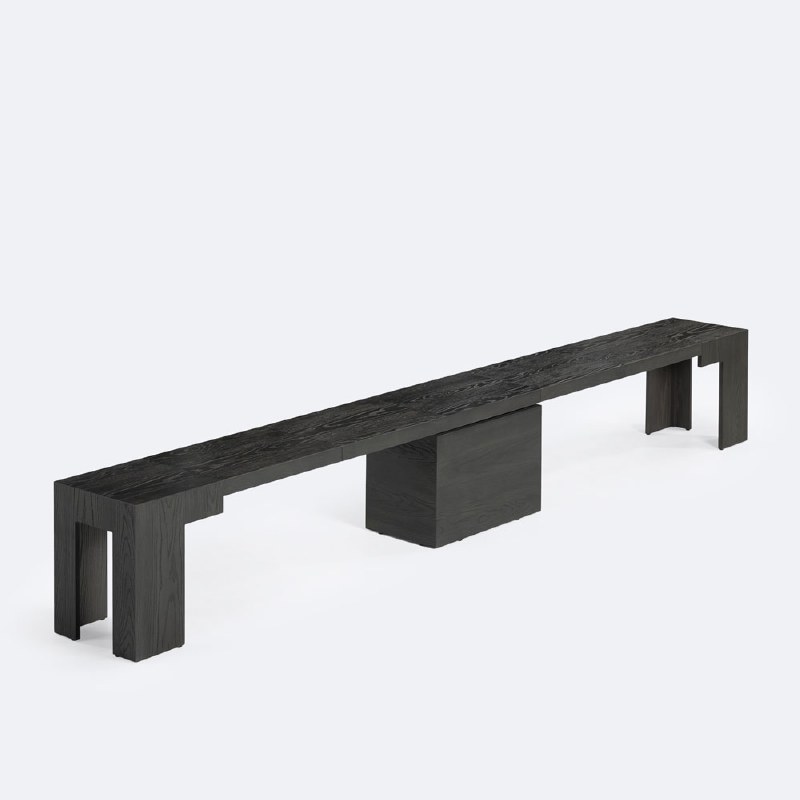 Transformer Bench - Smoked Hickory Dark Grey