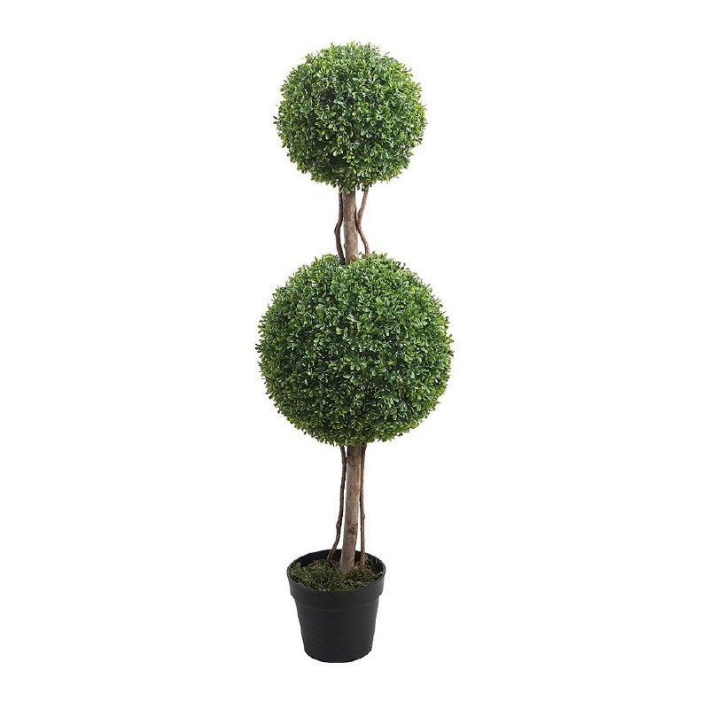 Boxwood Double Ball Topiary Tree - 47&quot;