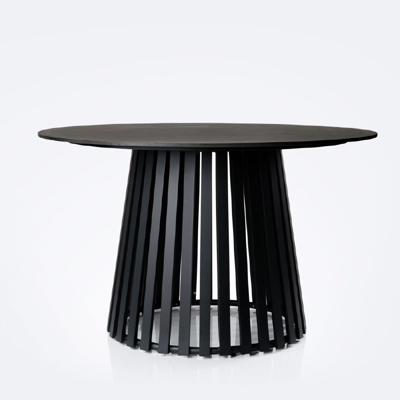 Apollo 48&quot; Round Dining Table - Marble-Look Finish
