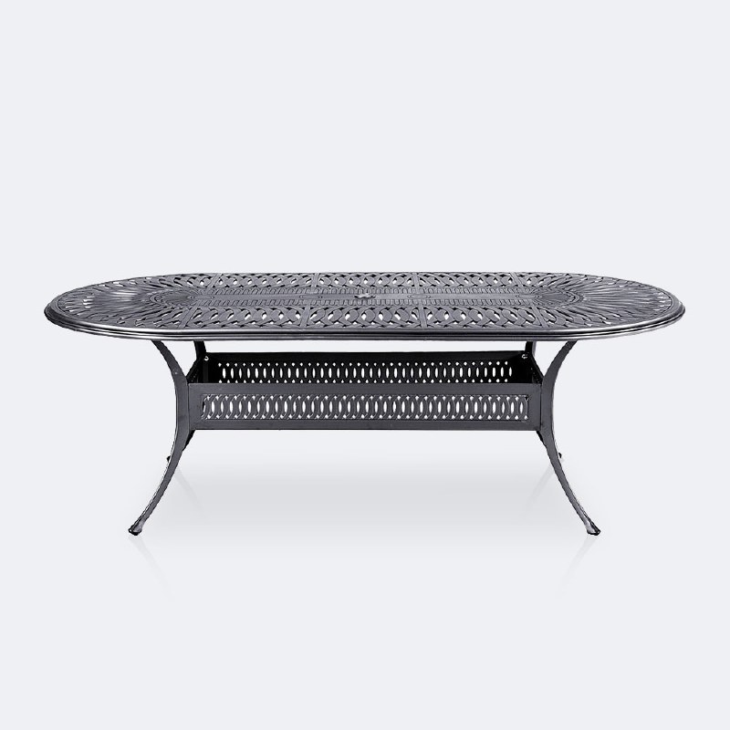 Breeze 42”x72” Oval Dining Table - Shade Grey