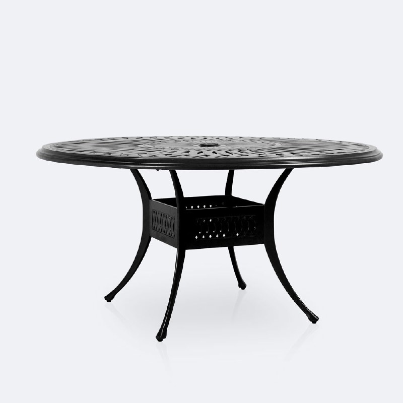 Breeze 60&quot; Round Dining Table - Black Tippet