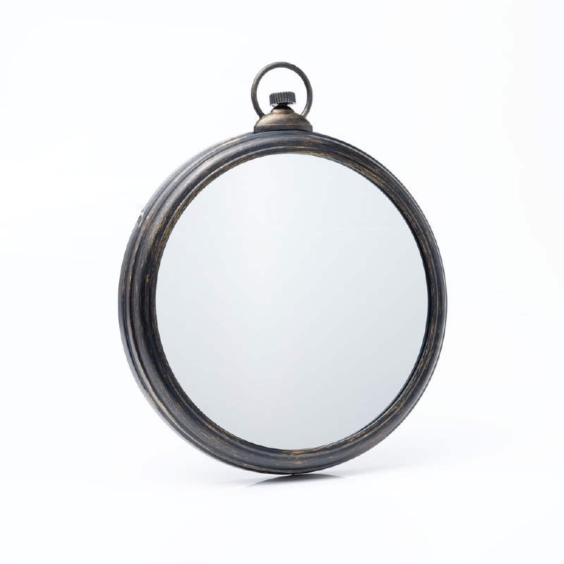 Wall Mirror- Round Grey