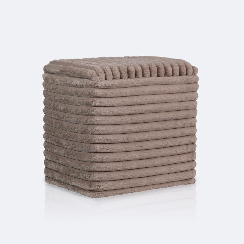 Cozy Storage Ottoman - Taupe