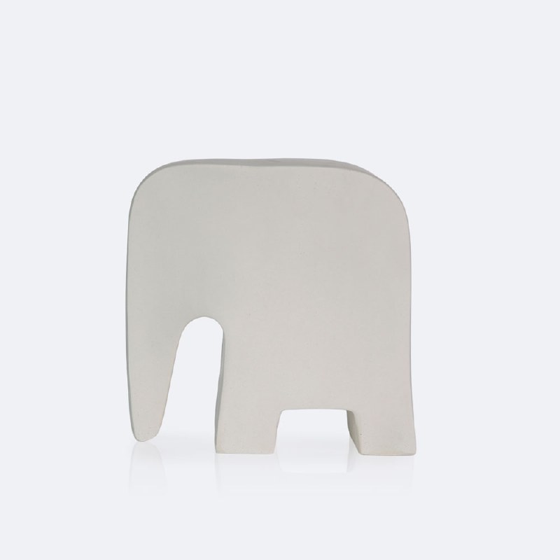 Terrazzo Elephant - White