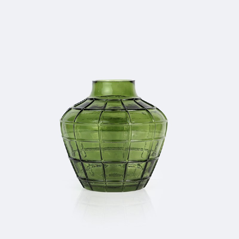 Glass Vase - Green