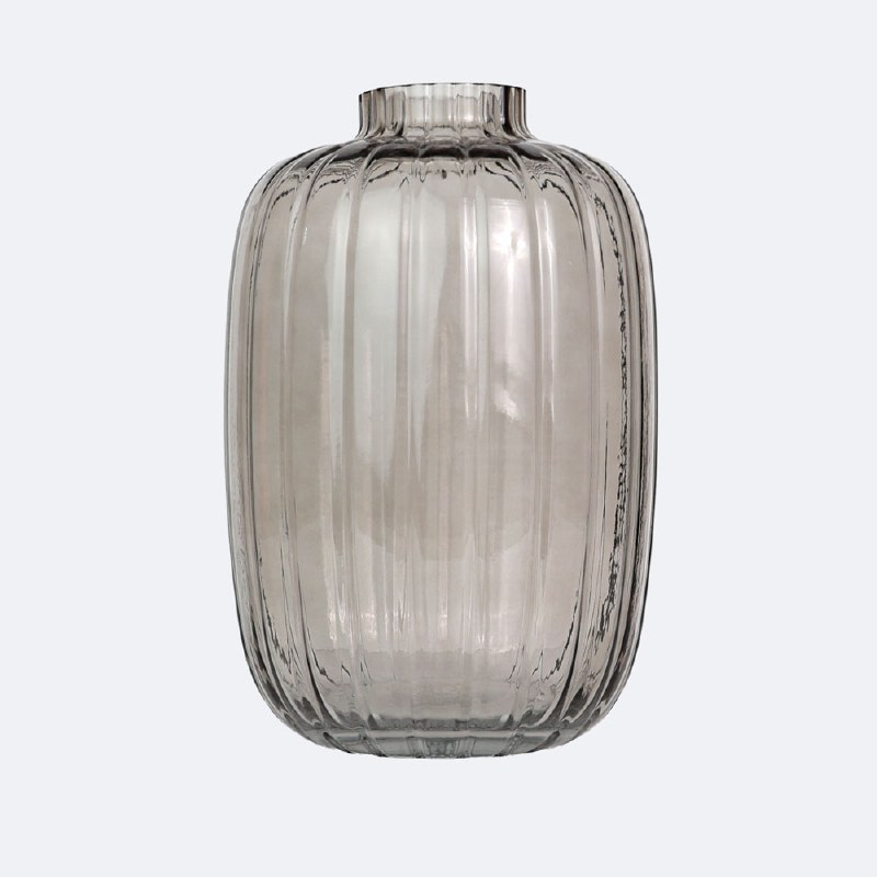 Glass Vase - Large - Smokey