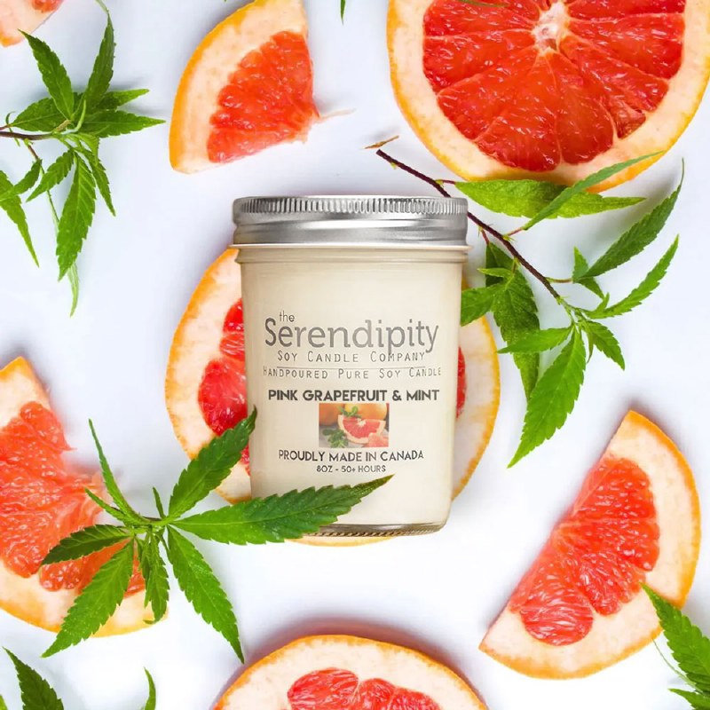 8 oz Candle - Pink Grapefuit &amp; Mint