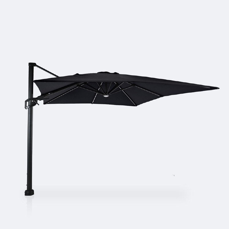 Cosmic 10'x13" Rectangular Tilt Top Parasol - Noir