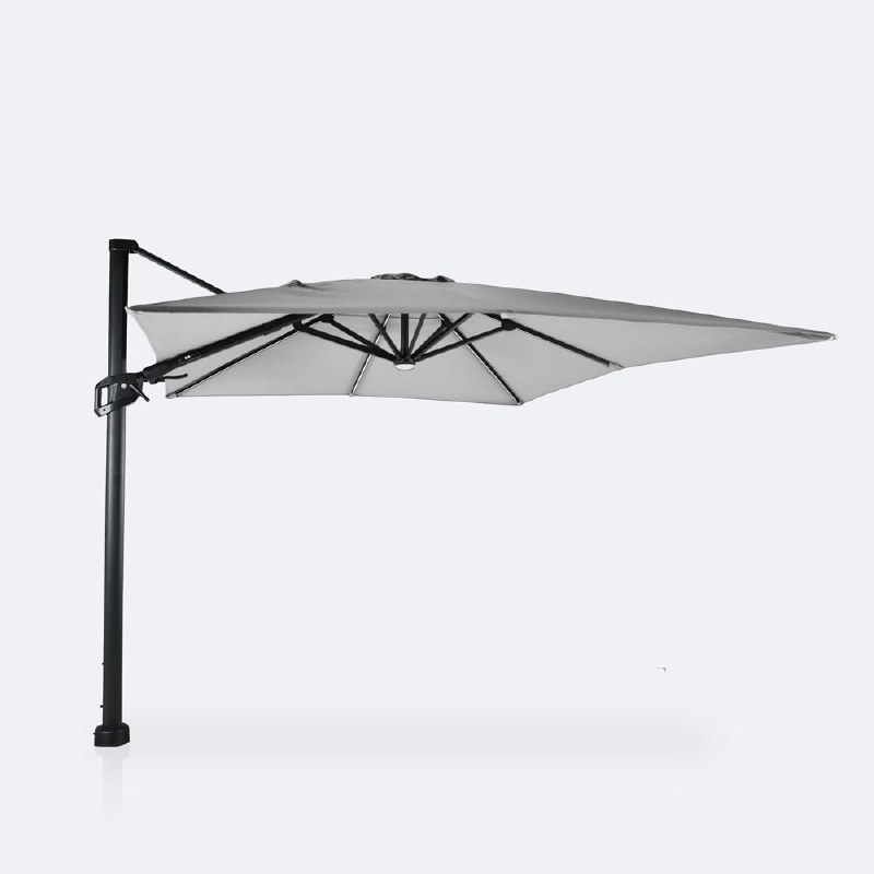 Cosmic 10'x13" Rectangular Tilt Top Parasol - Warm Grey