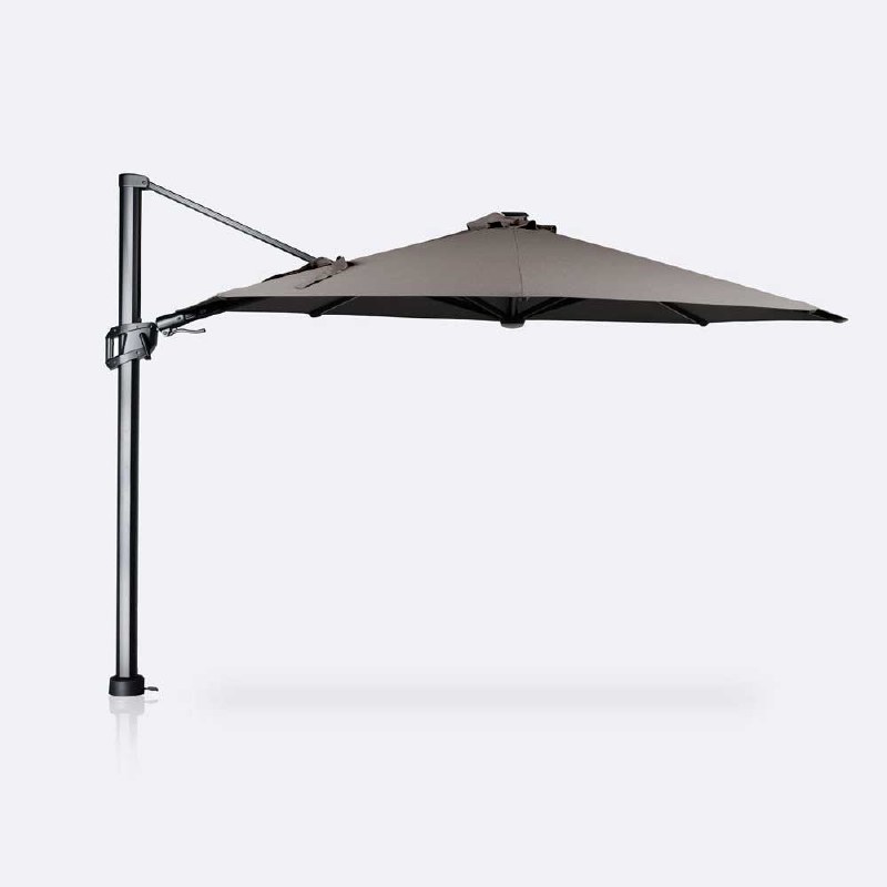 Cosmic 12' Round Tilt Top Parasol - Taupe