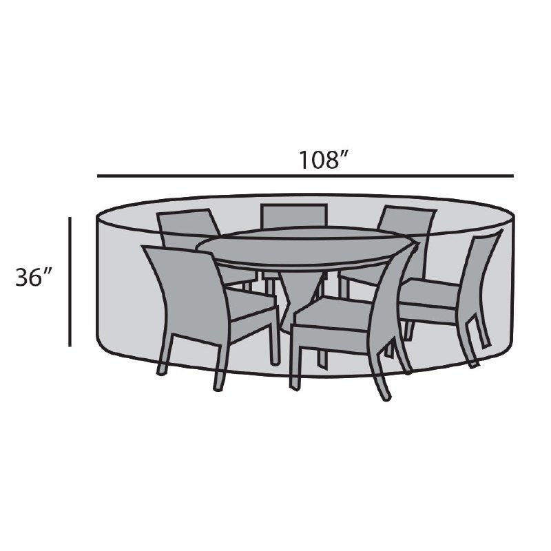 108" Round Dining Set Cover