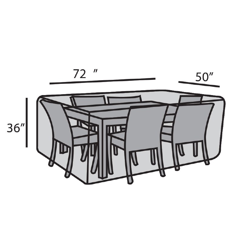 50"x 72" Rectangular Dining Set Cover