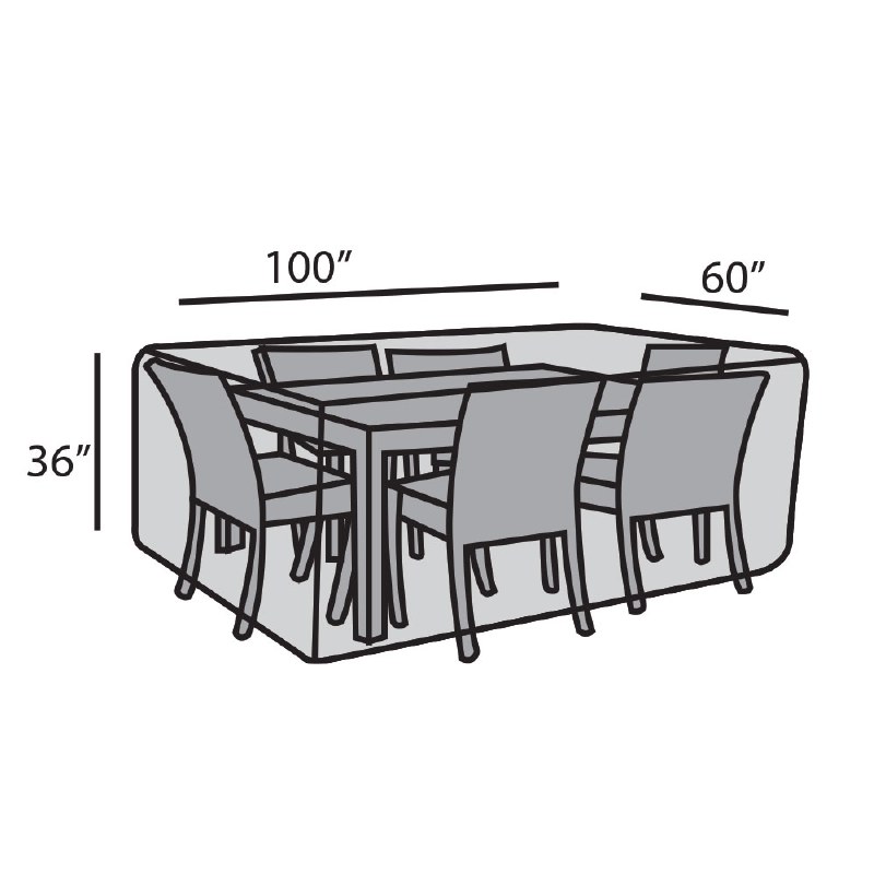 60"x100" Rectangular Dining Set Cover