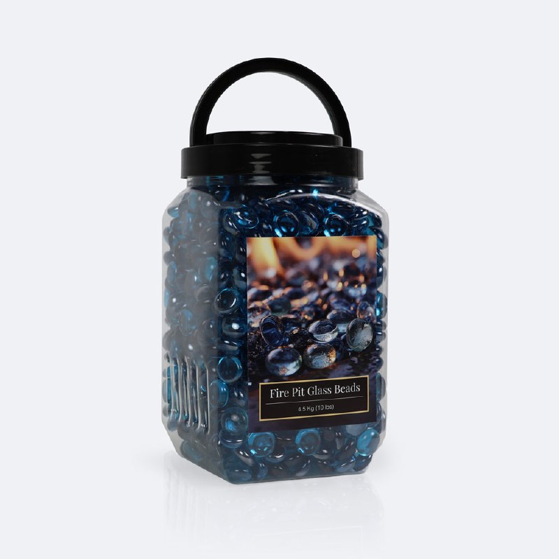 Firepit Glass Beads-Ocean Blue
