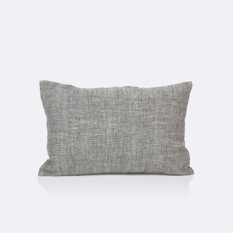 12"x18" Throw Pillow - Grey Jacquard