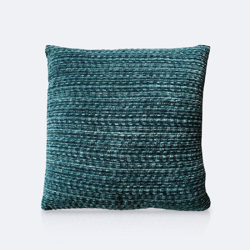 Throw Pillow - Faux Chenille Blue