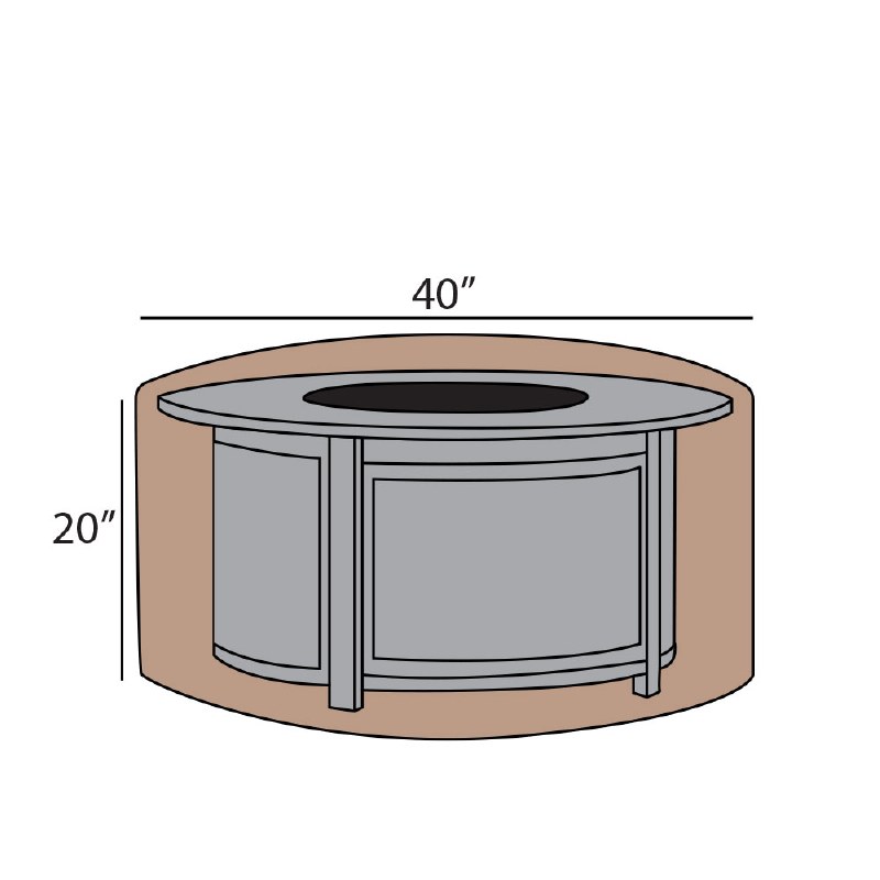 Firepit Summer Cover 40" Round