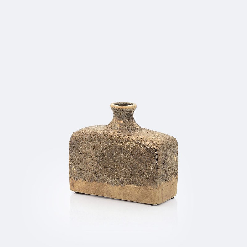 Ceramic Rustic Gold Vase
