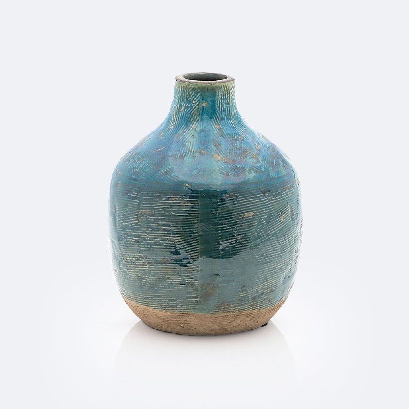 Ceramic Blue Vase