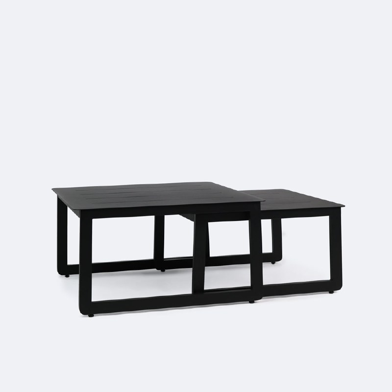 Link Nesting Coffee Table Set - Black