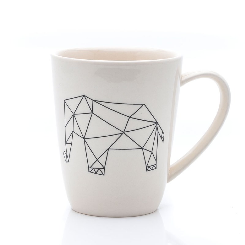 Geometric Elephant Mug