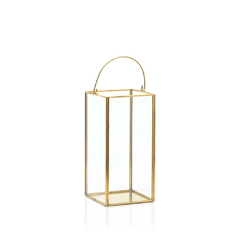 Small Metal and Glass Lantern