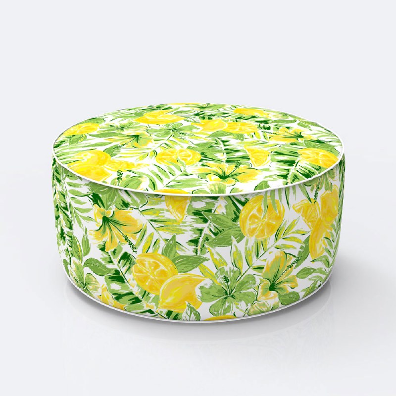 Inflatable Patio Pouf - Lemonade