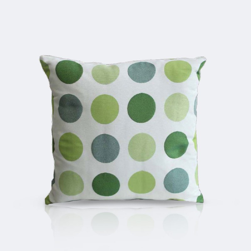 Throw Pillow - Green Dots