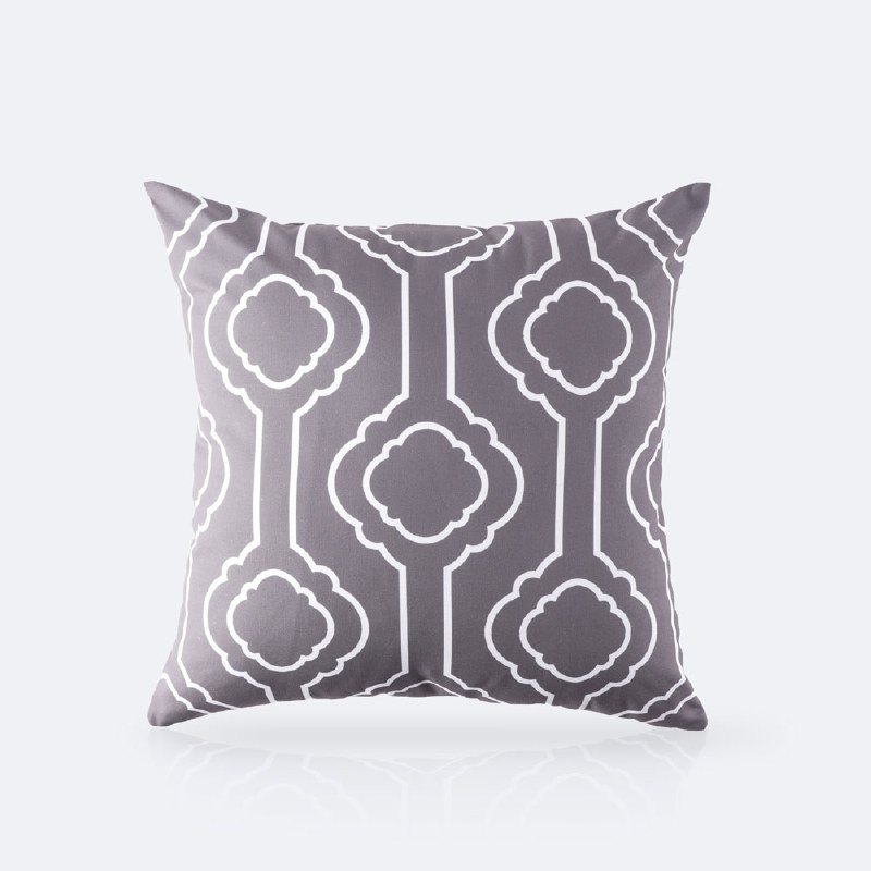 Throw Pillow 18 x 18 - Grey Geometric