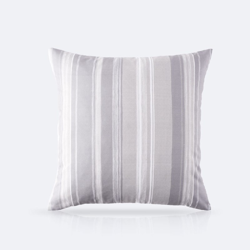 Throw Pillow 18 x 18 - Grey Stripe