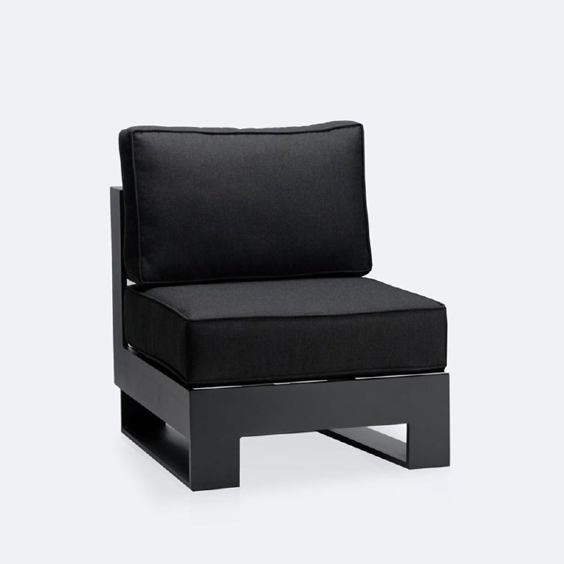 Renfrew Sidechair -  Black Frame - Carbon Black Cushion