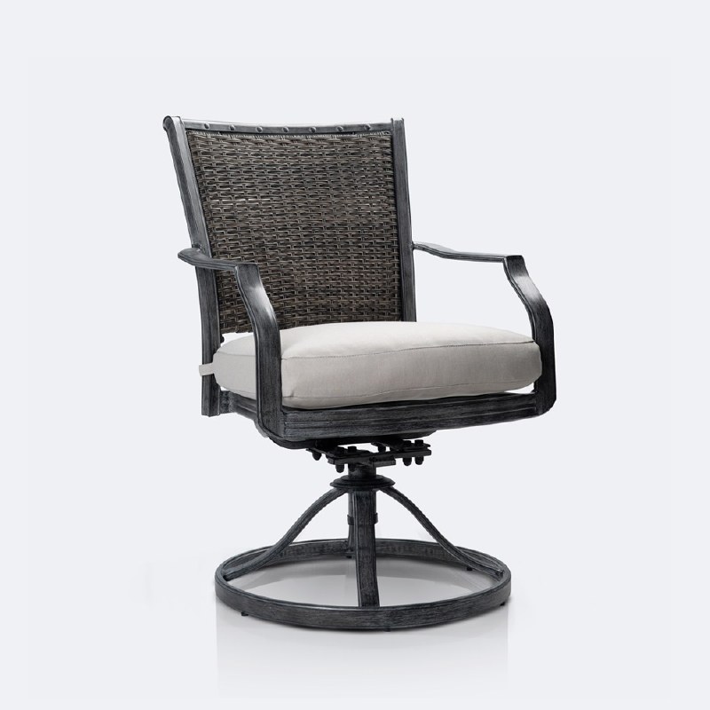 Sunnyvale Swivel Rocker - Brushed Grey/Grey