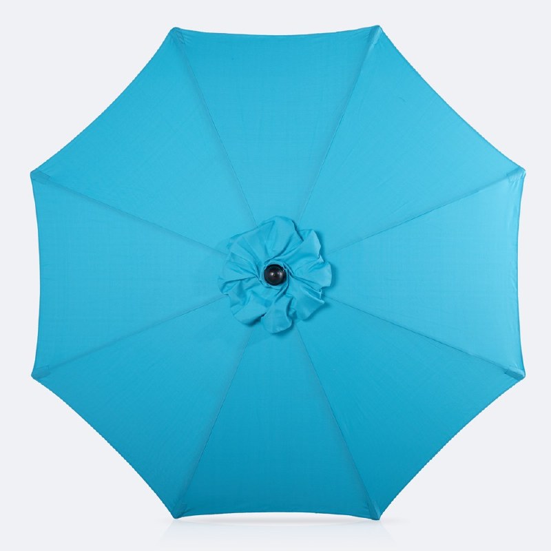 10' Auto Tilt Umbrella - DotBella Belize Blue