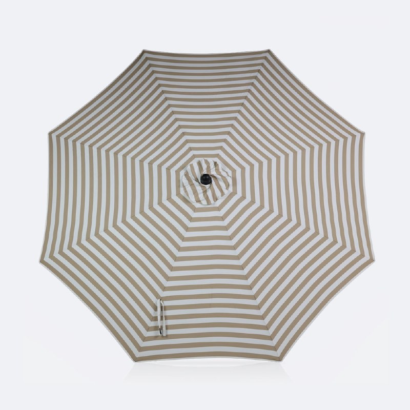 9' Auto Tilt Umbrella - DotBella Cabana Beige
