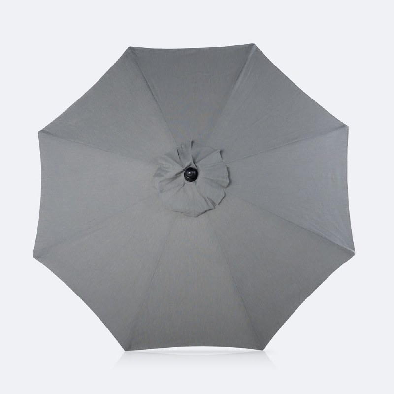 9' Auto Tilt Umbrella - DotBella Dark Grey