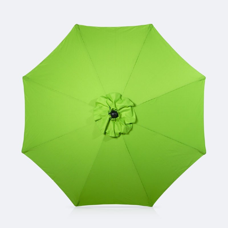9' Auto Tilt Umbrella - DotBella Spring Green