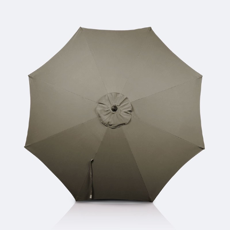 9' Auto Tilt Umbrella - DotBella Taupe