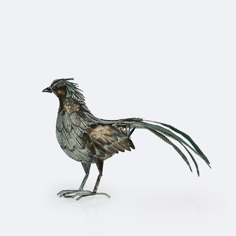 Metal Pheasant - Grey