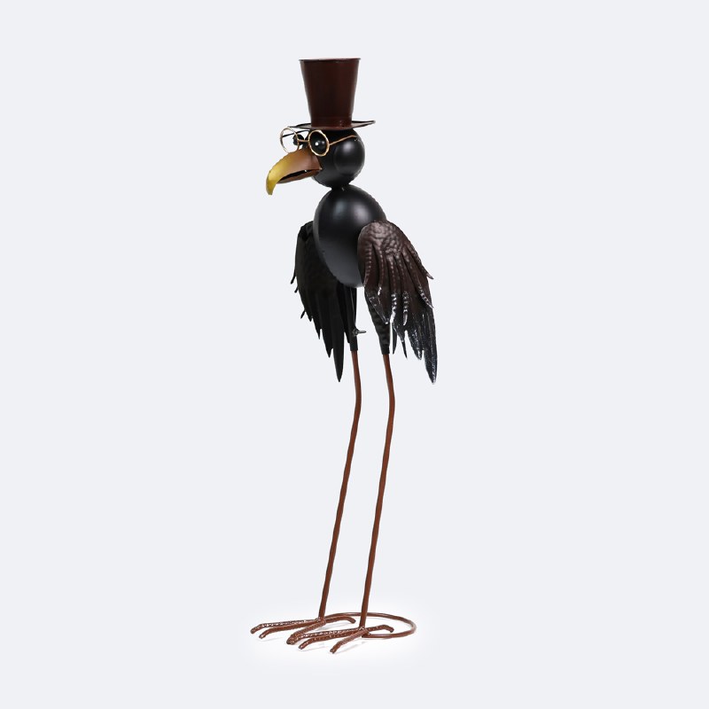 Decorative Metal Crow