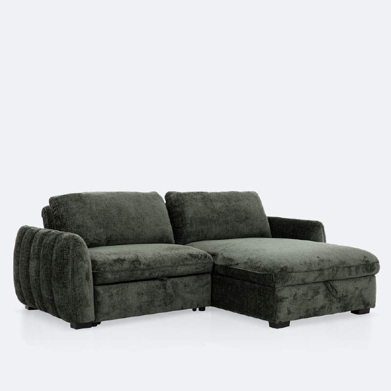 Albus Loveseat Sectional Sleeper - Olive
