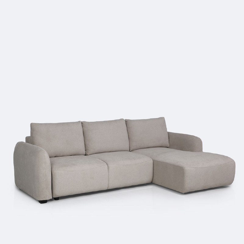 Vivo Right- Hand Facing Sectional Media Sleeper - Savy Beige