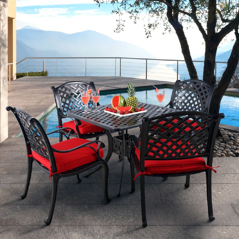 Reel Weave Dining Set - 4 Seats - Black Tippet