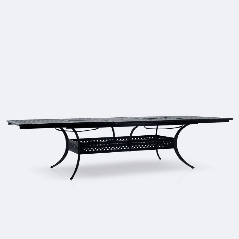 Weave Extendable Dining Table- Black Tippet